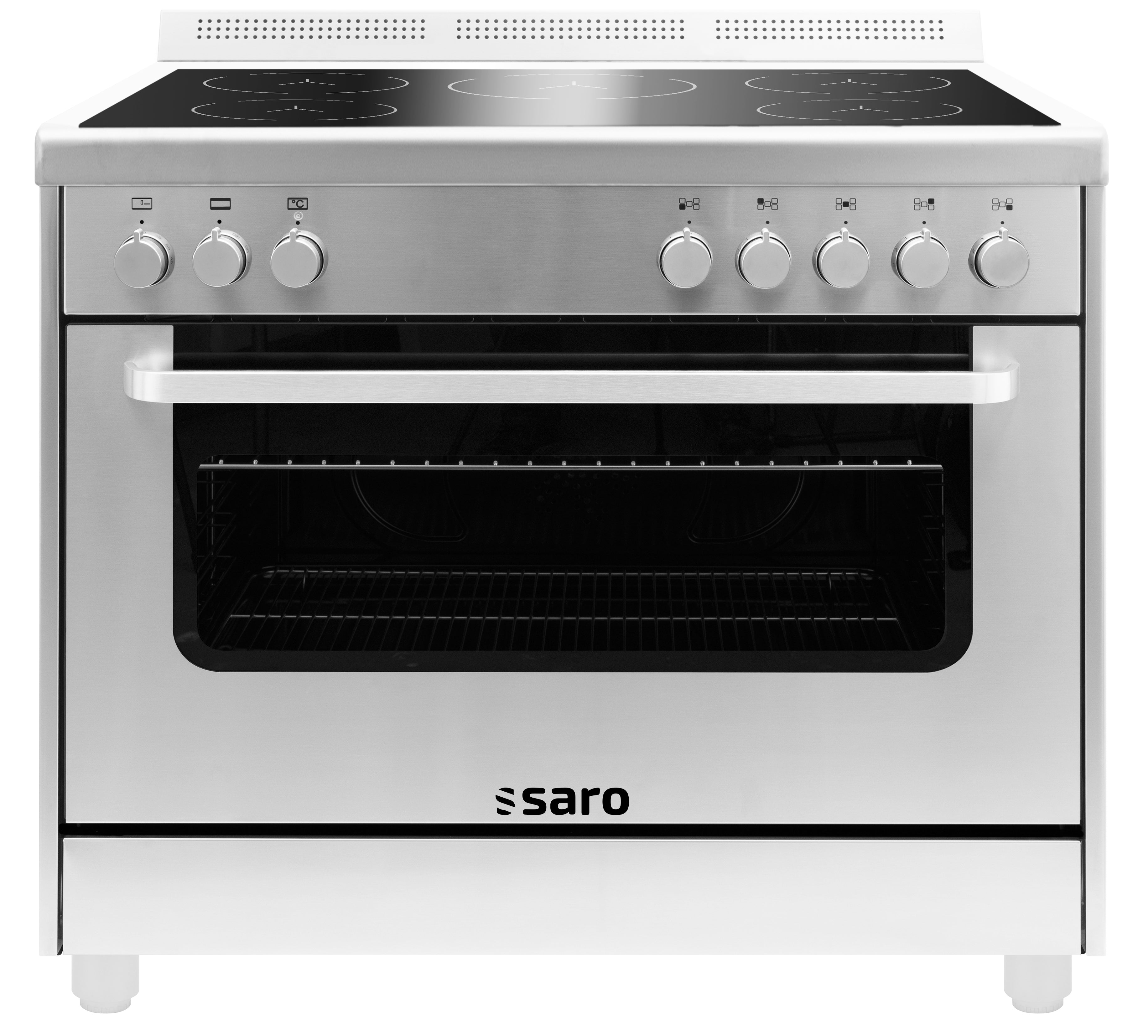 SARO Semi-professionel induktionskomfur TS95IND61X sølv