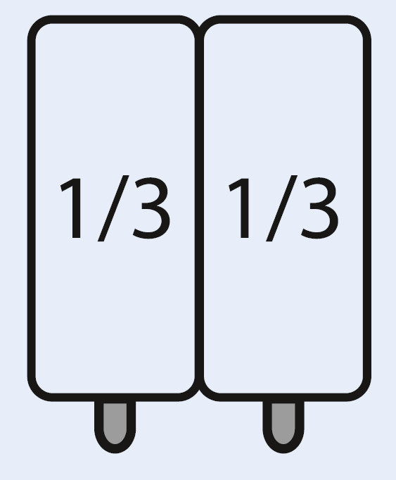 SARO E7/CPCEXC Pasta kurvsæt: 2 x 1/3 GN