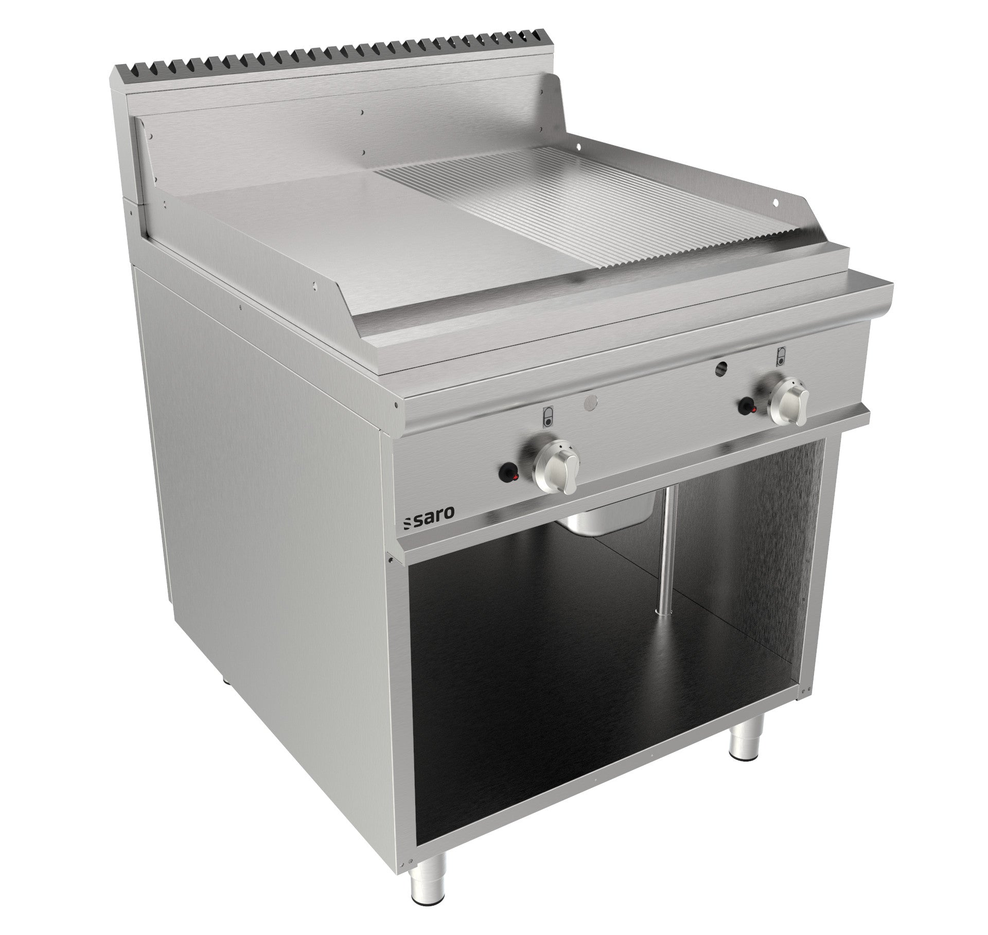 SARO Gas grillplade med underbord -  model LQ / FTG4BAM