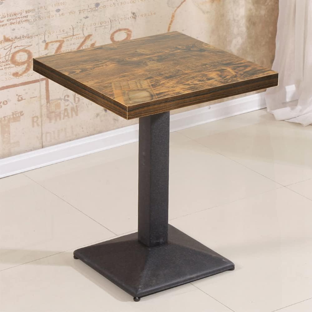 Cafébord - 60x60 cm - sort stel - 2 stk.