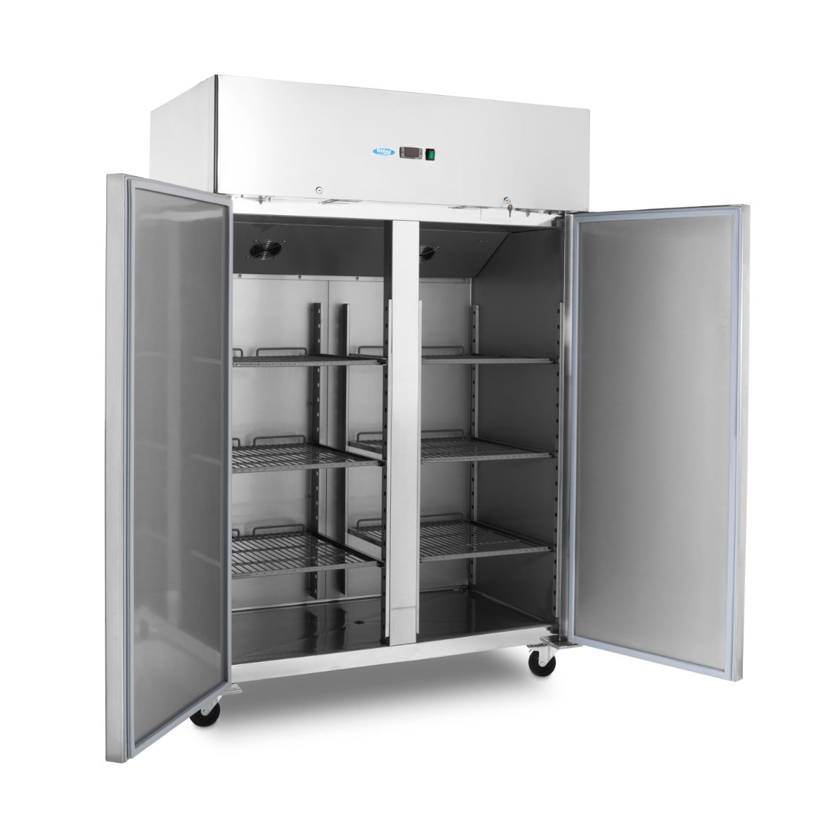 Fryser - 1200L - 6 justerbare hylder (2/1 GN) - på hjul - inkl hylder