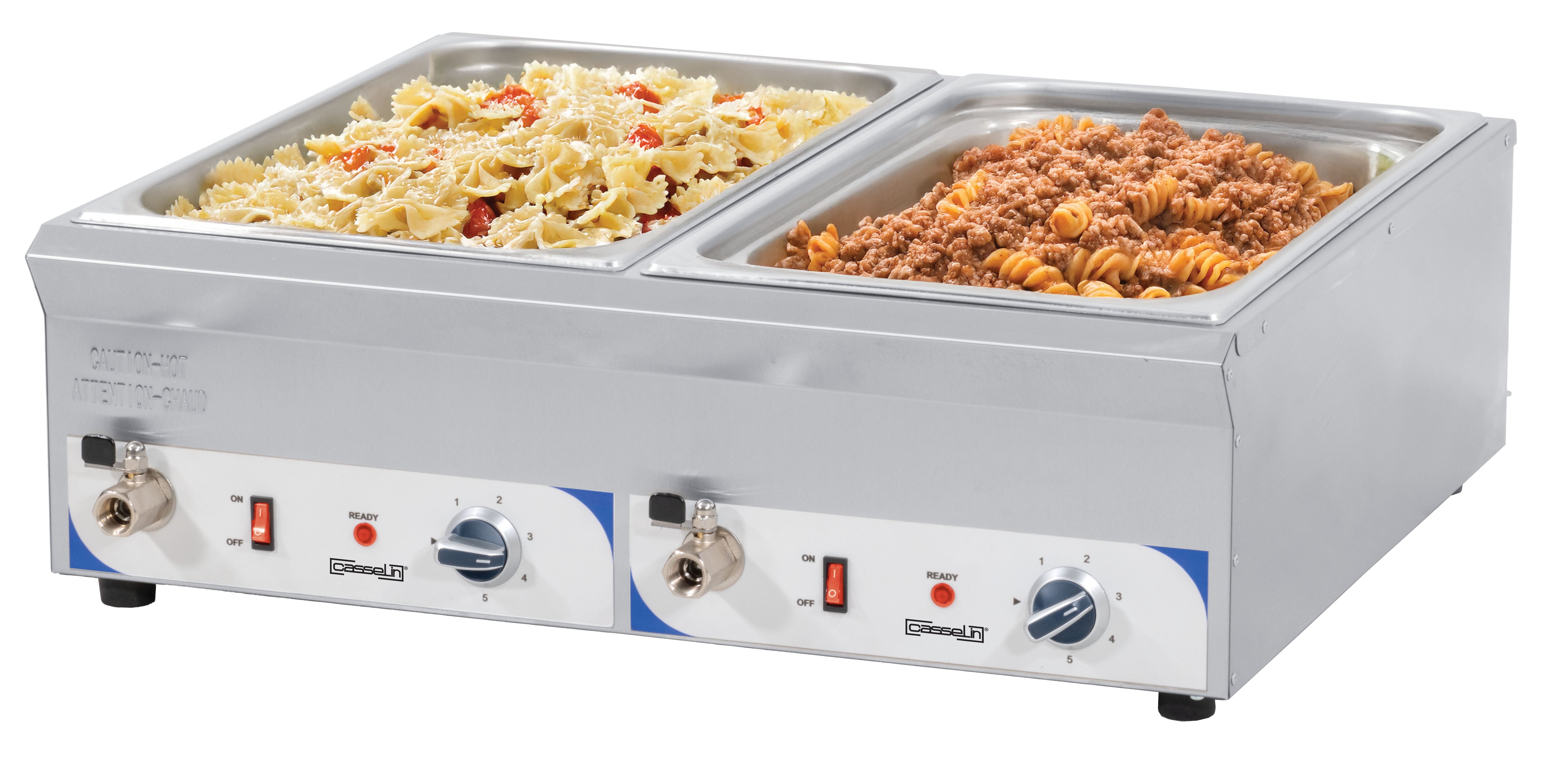 Dobbelt bain-marie med afløbshane GN 1/1 - 100 mm