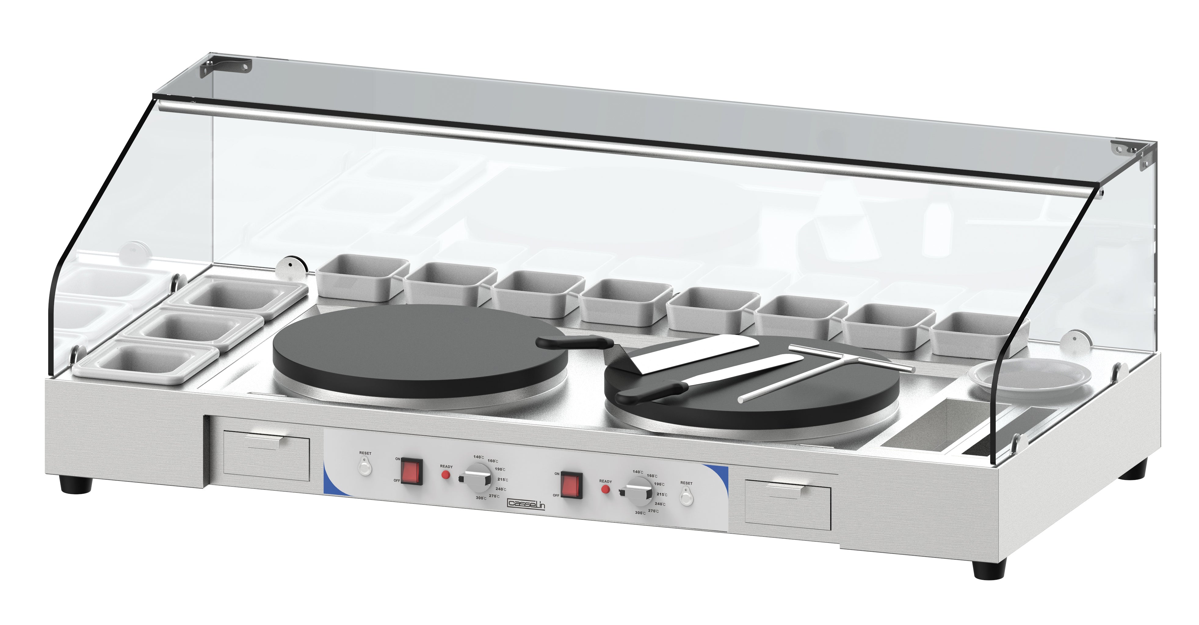Dobbelt crepe maker serveringsstation
