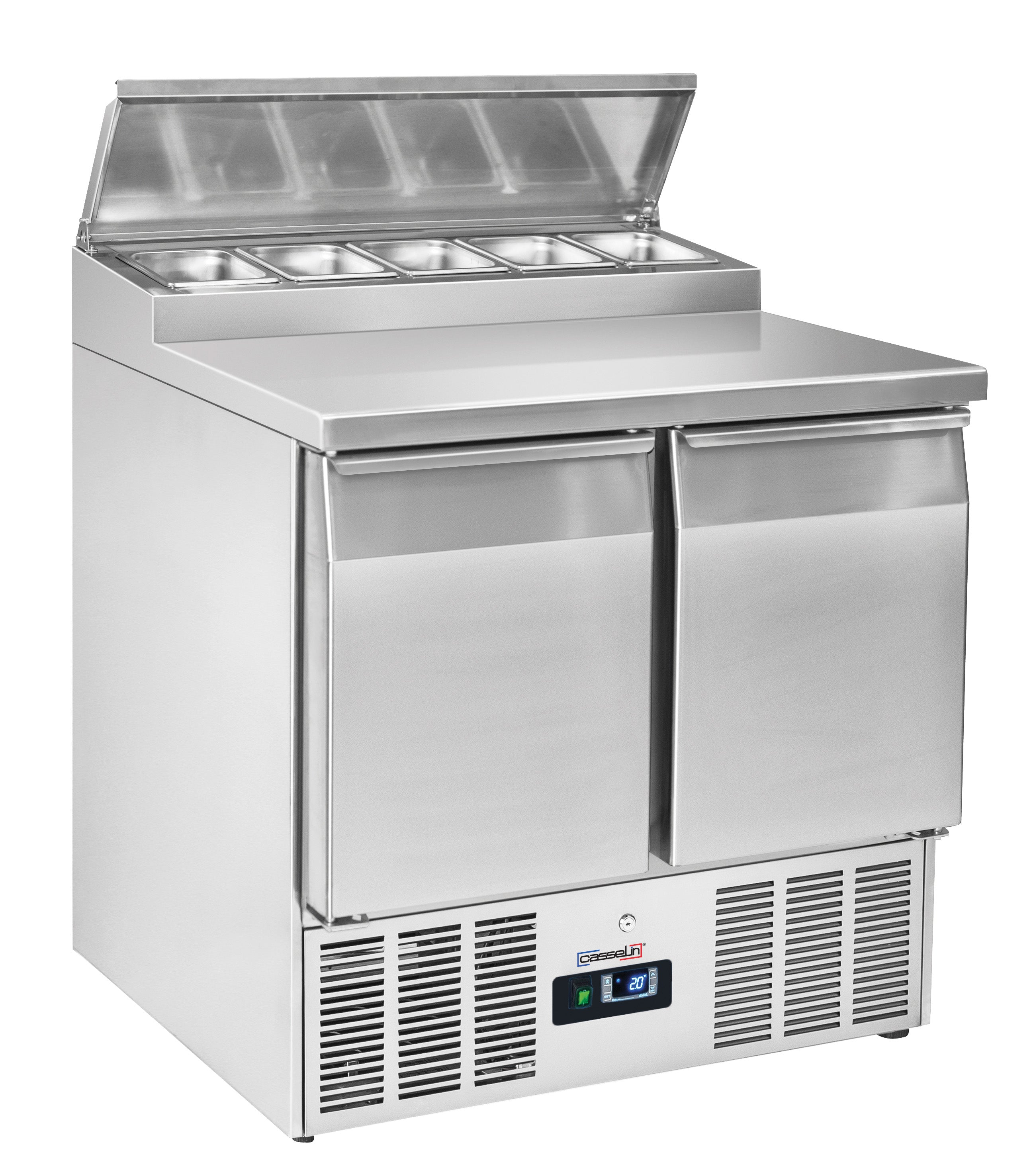 Saladette 2 låger 5 x GN 1/6