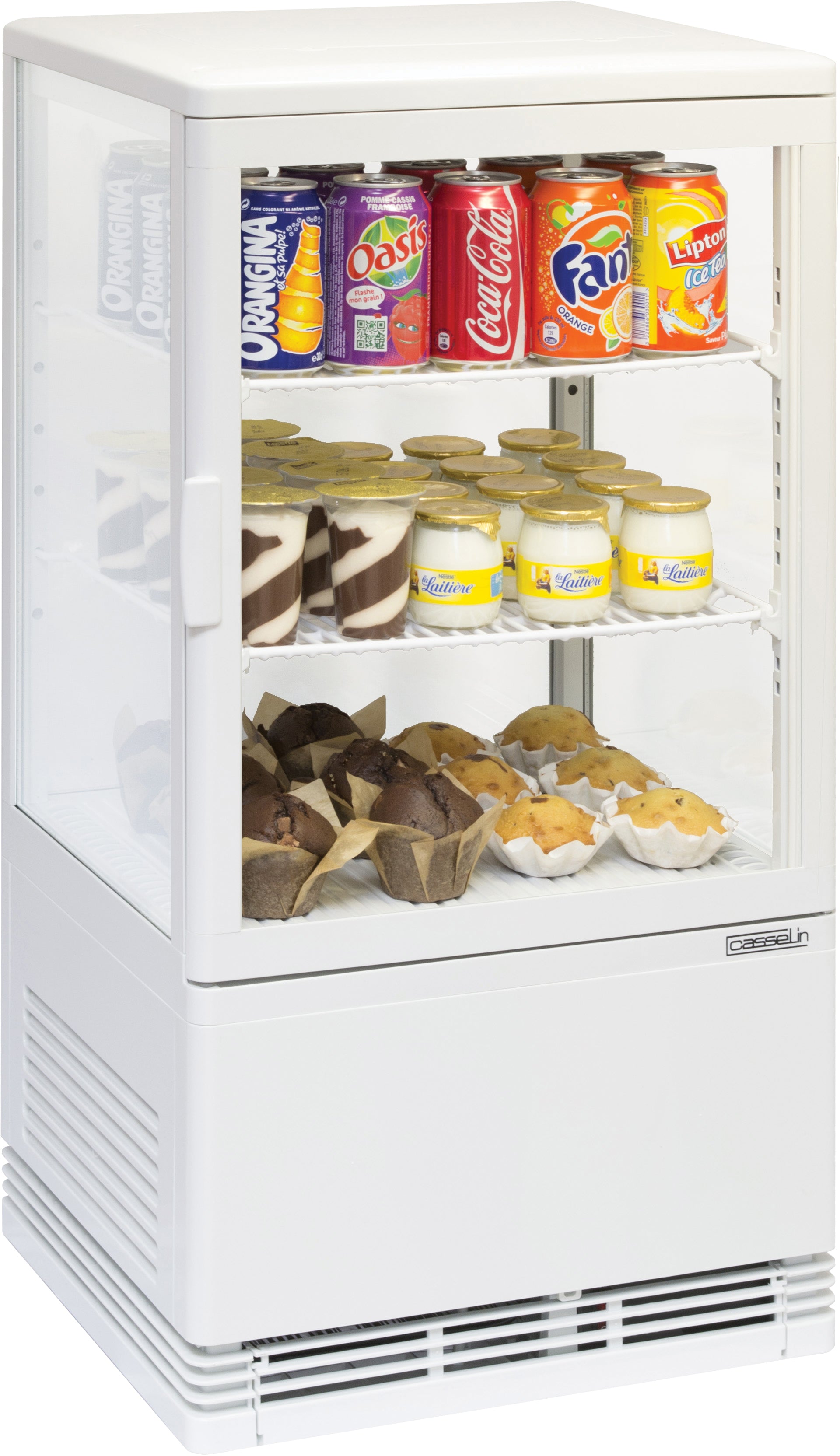 Display køleskab 58 L - Hvid