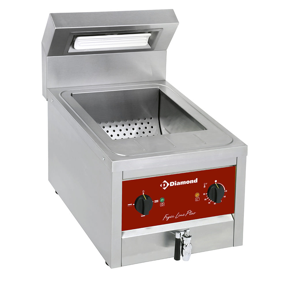 Elektrisk saltbeholder til pommes frites, kapacitet 12 liter - TOP-