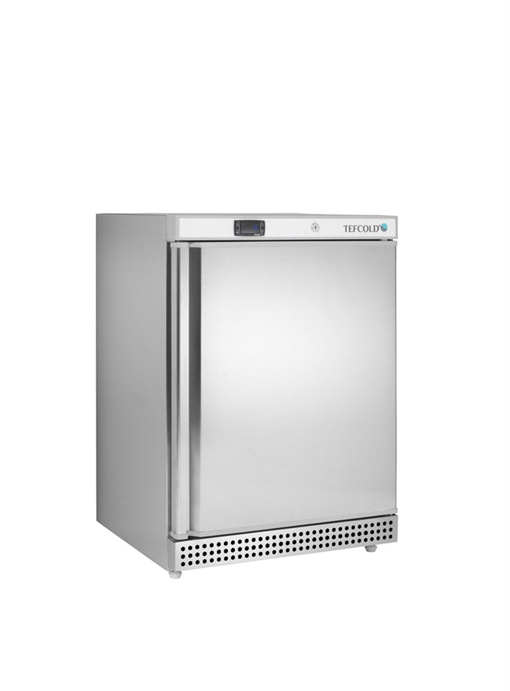 Lagerkøleskab - rustfri stål - 130 liter - UR200X1