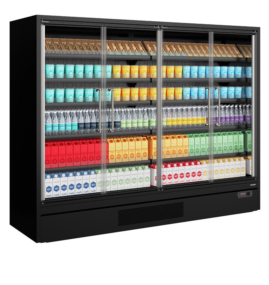 Multideck køler til supermarked Galaxy+ GP26FGD Black