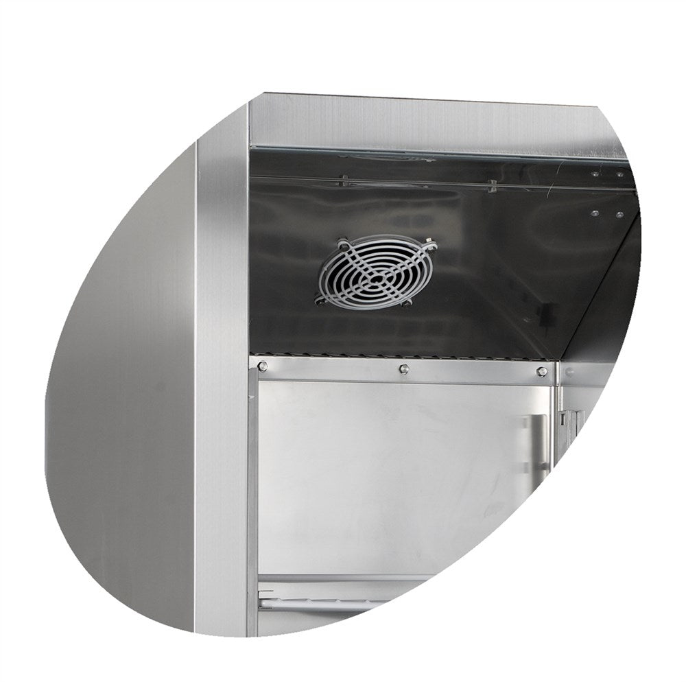 Rustfri snackkøler - 450 liter - RK500SNACK
