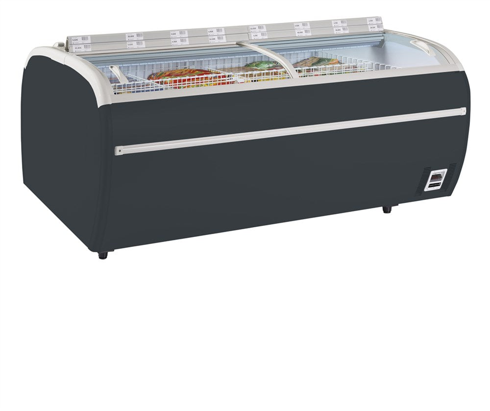 Supermarkedsfryser i antracit-TWIN 220A-F