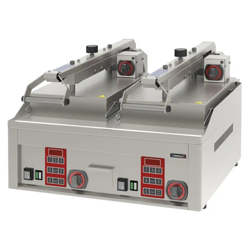 Clamshell Grill - Turbosteger - Dobbelt Elektrisk - Semiautomatisk