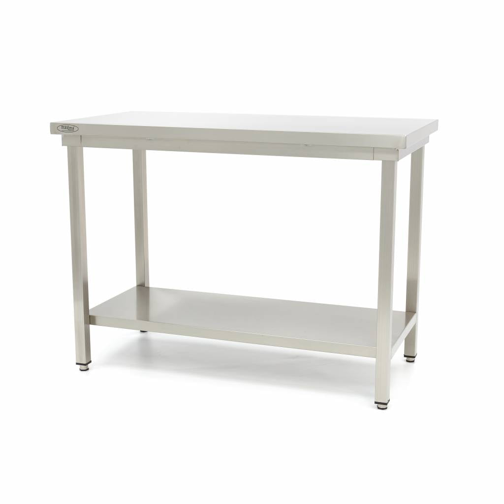 Bord i rustfrit stål - 160 x 70 cm - Justerbar højde
