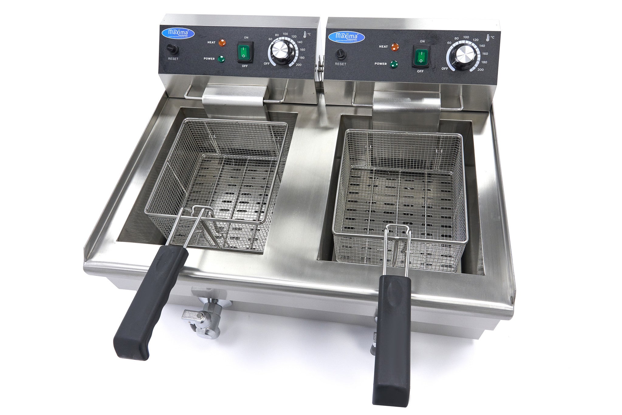 Friture - 2 x 13L - 2 kurve - med aftapningshane