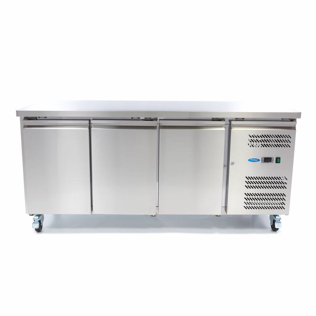 Frysebord - 465L - 180cm - 3 Dør