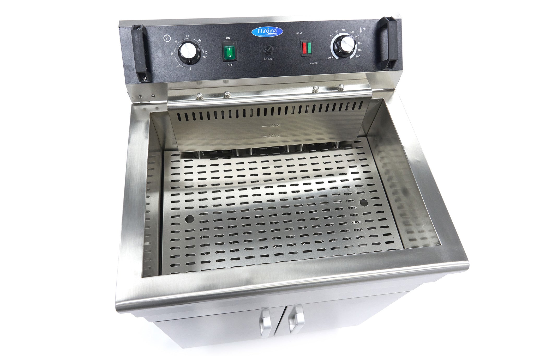 Friture - 30L - 1 kurv - med aftapningshane og stativ