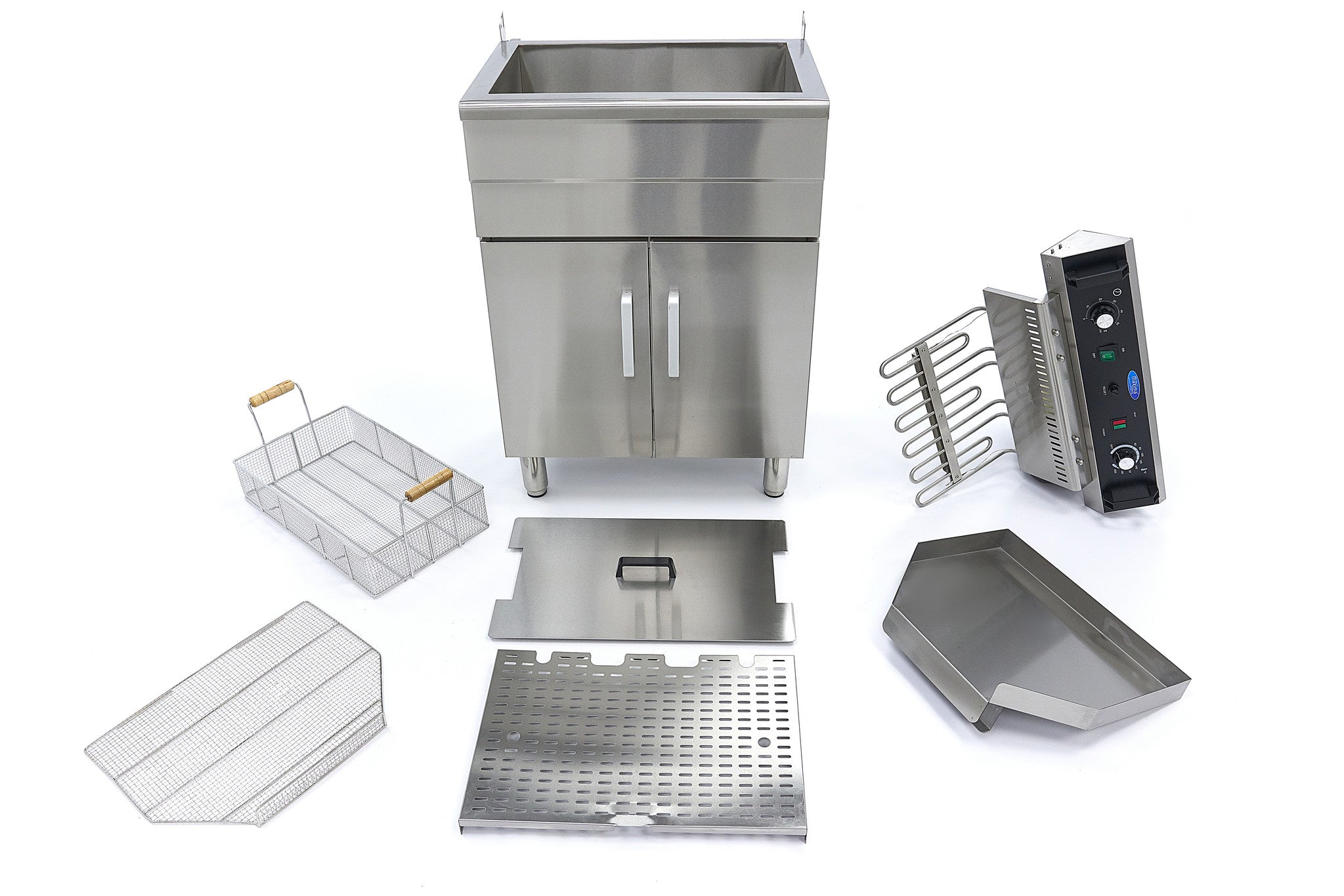 Friture - 35L - 1 kurv - med aftapningshane - 400V