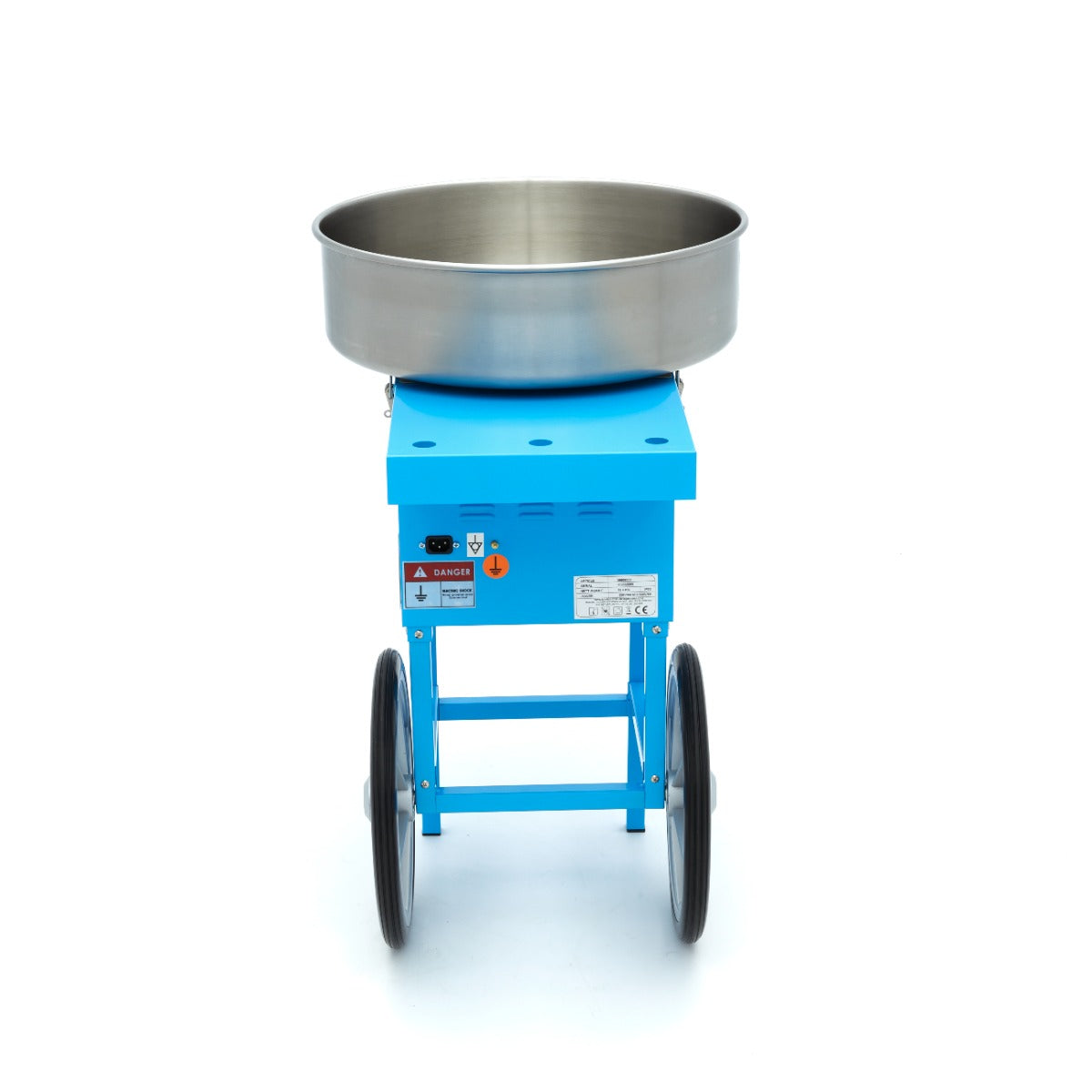 Candy Floss Machine – Ø 52cm – Blå – med vogn