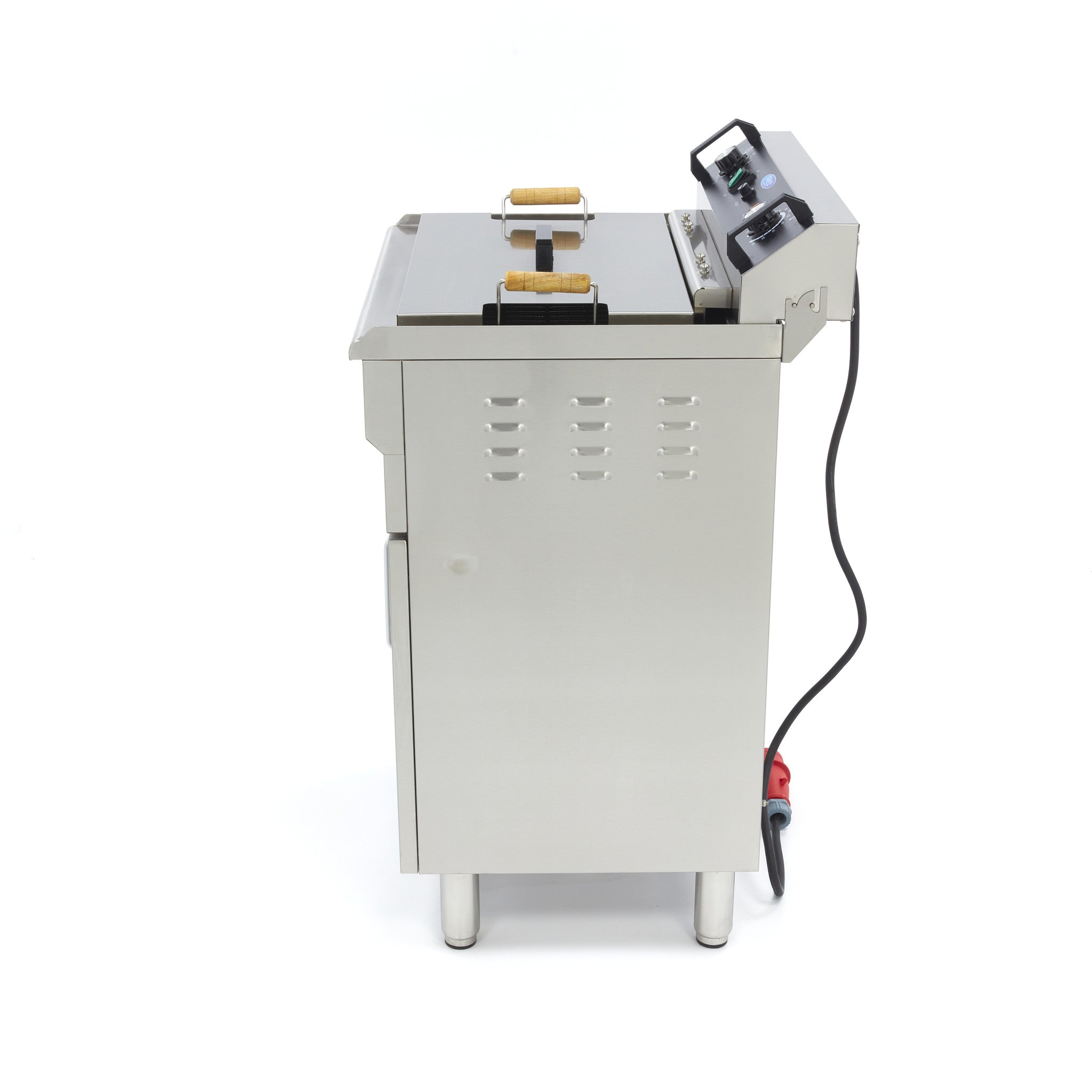 Friture - 35L - 1 kurv - med aftapningshane - 400V