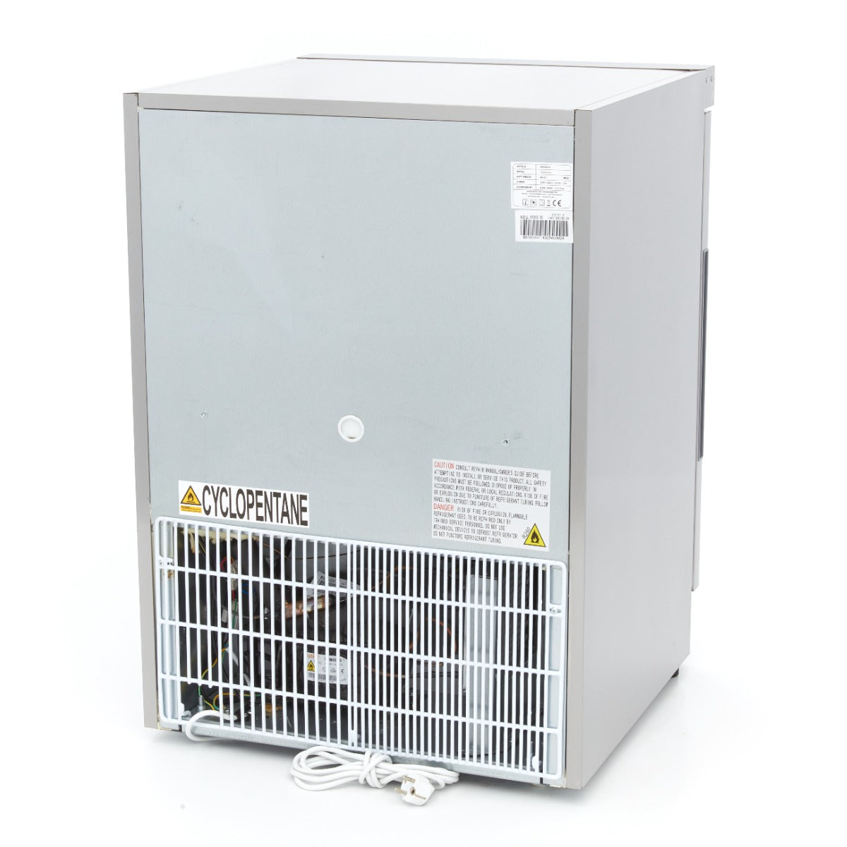 Fryser - 200L - 2 faste hylder - Rustfrit stål
