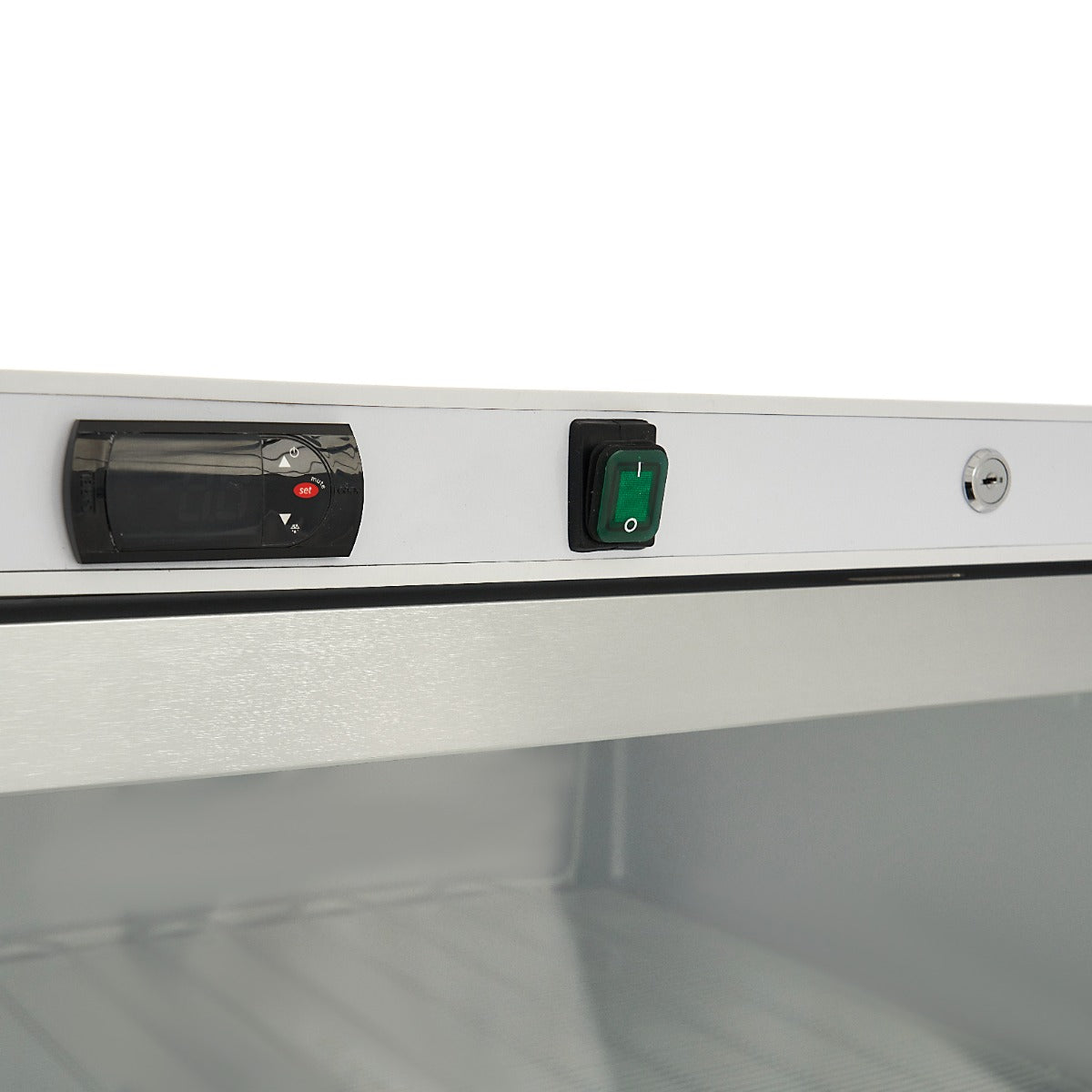 Fryser - 600L - Hvid - med glaslåge