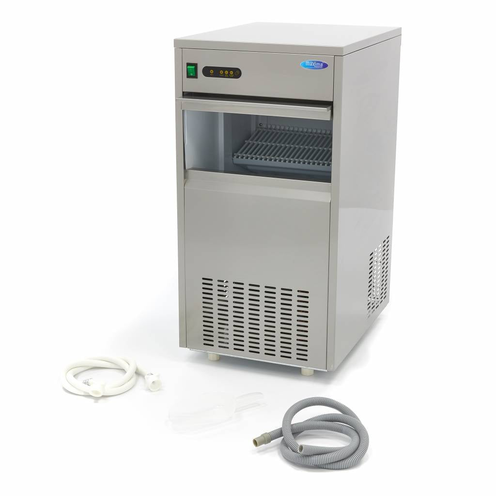 Isterningmaskine - 60 kg/dag - Kugleterninger - Luftkølet