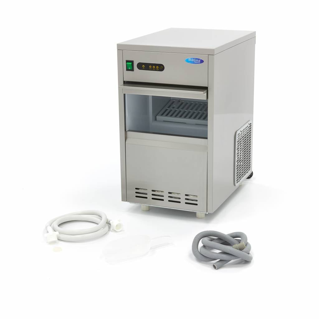 Isterningmaskine - 24 kg/dag - Kugleterninger - Luftkølet