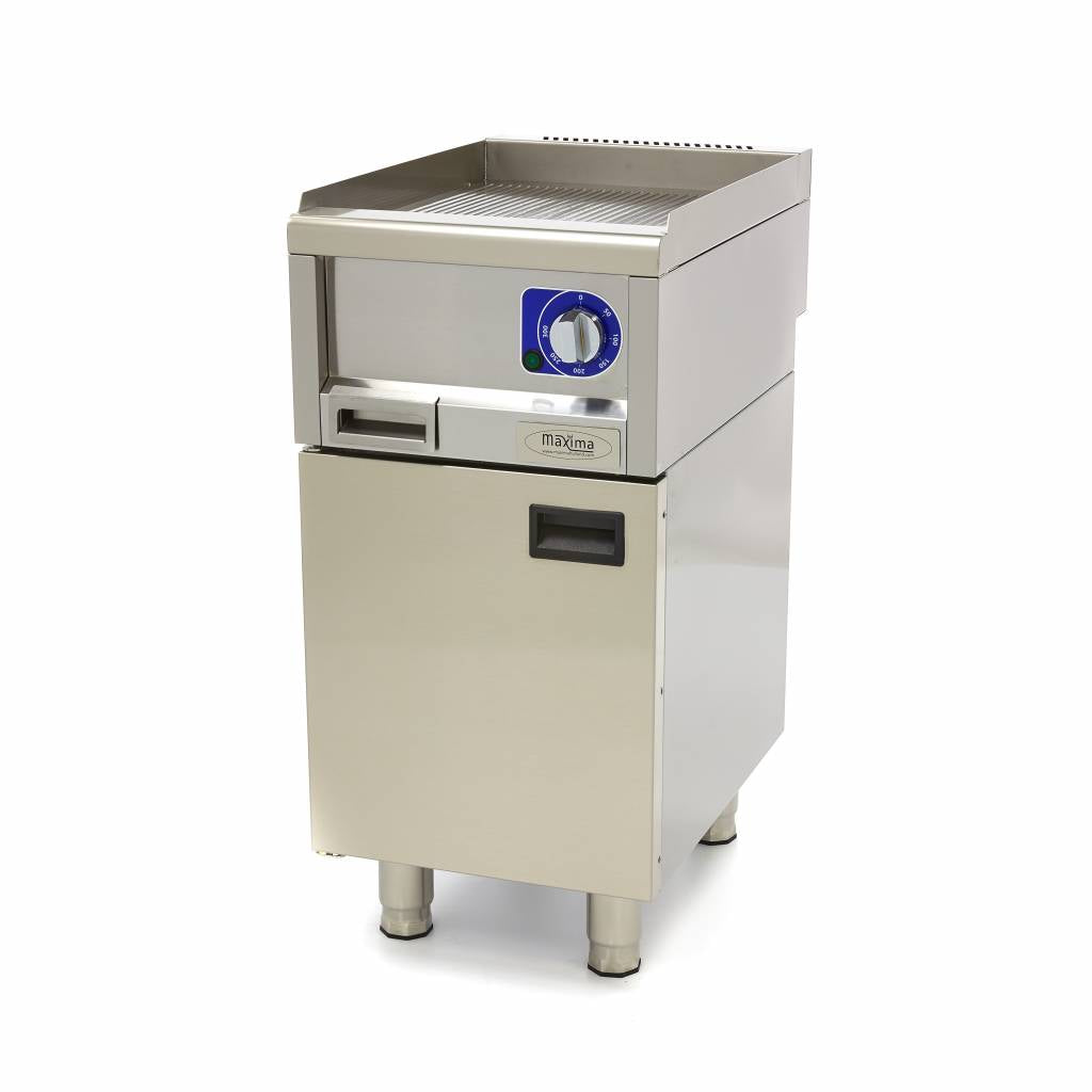 Stegeplade i professionel kvalitet - rillet - Enkelt enhed - 60 cm dyb - Elektrisk - 400V