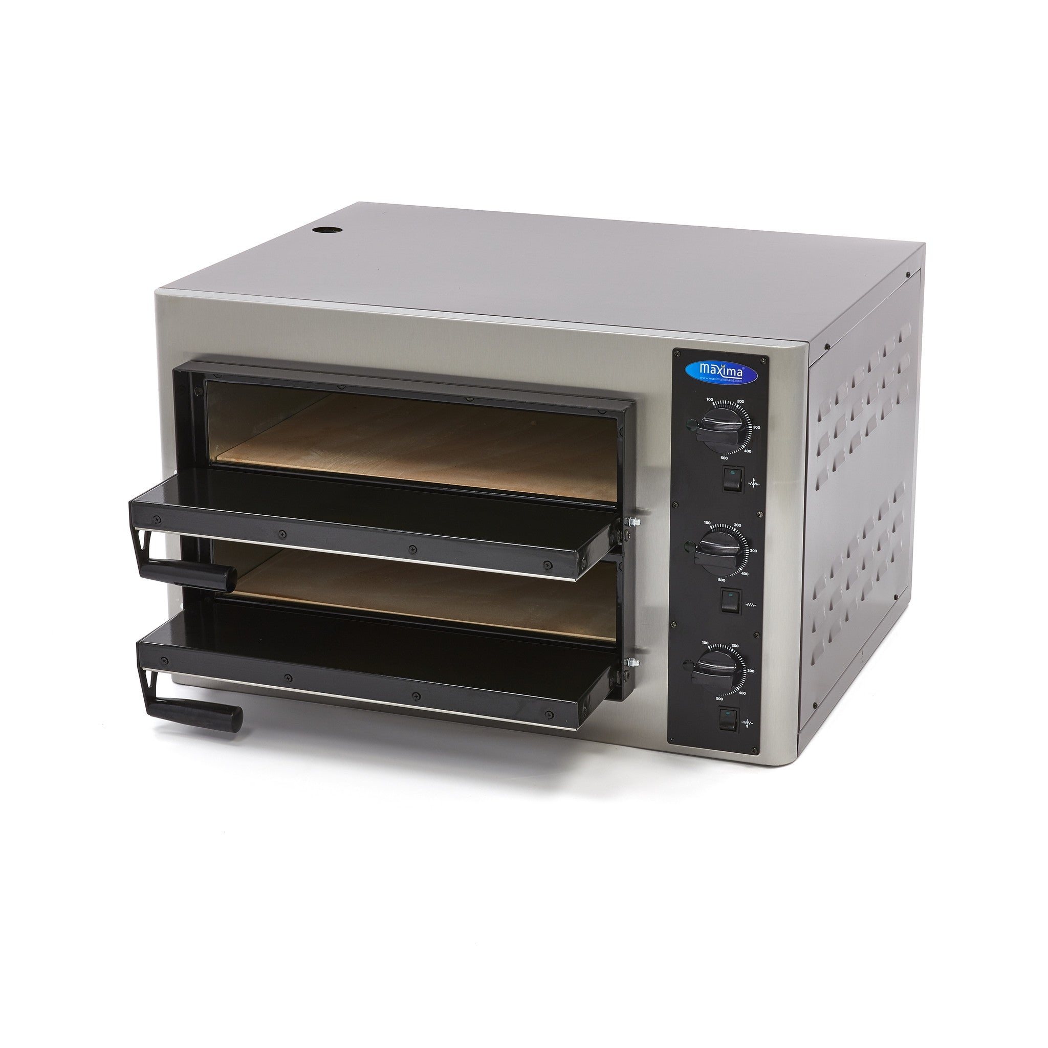 Pizzaovn Dobbeltdæk - Passer til 8 x 25cm - 400V