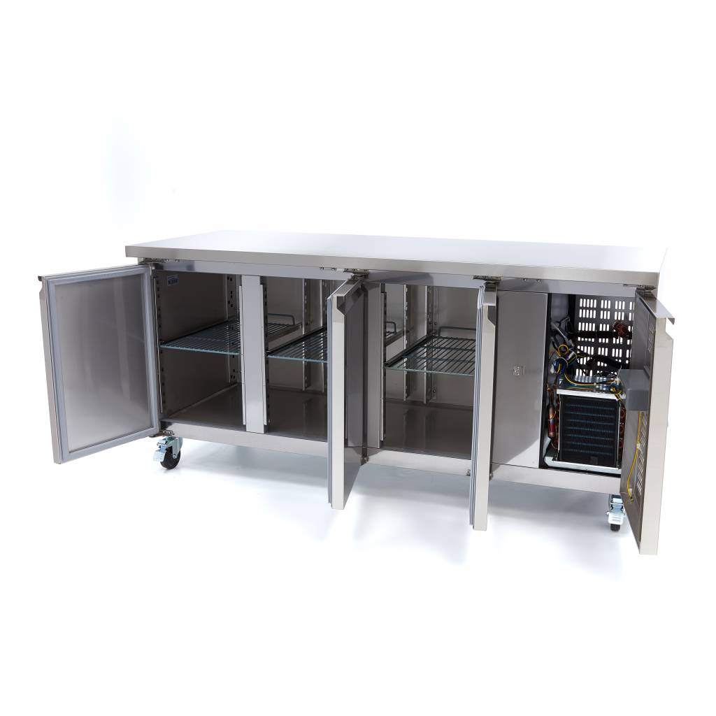 Frysebord - 465L - 180cm - 3 Dør