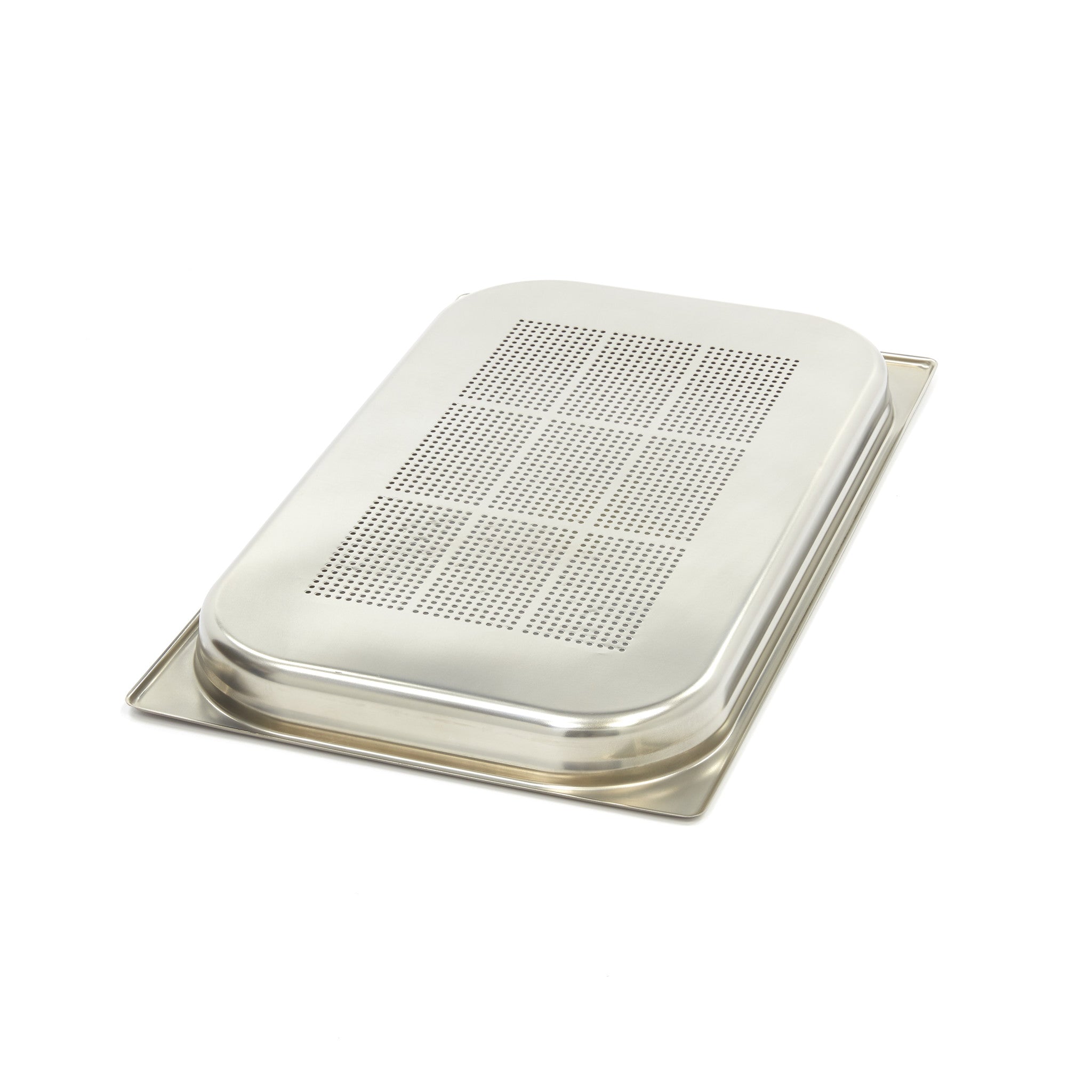 Gastronorm Beholder - 3 stk - 1/1 GN - 4cm dyb - Rustfrit stål - Perforeret