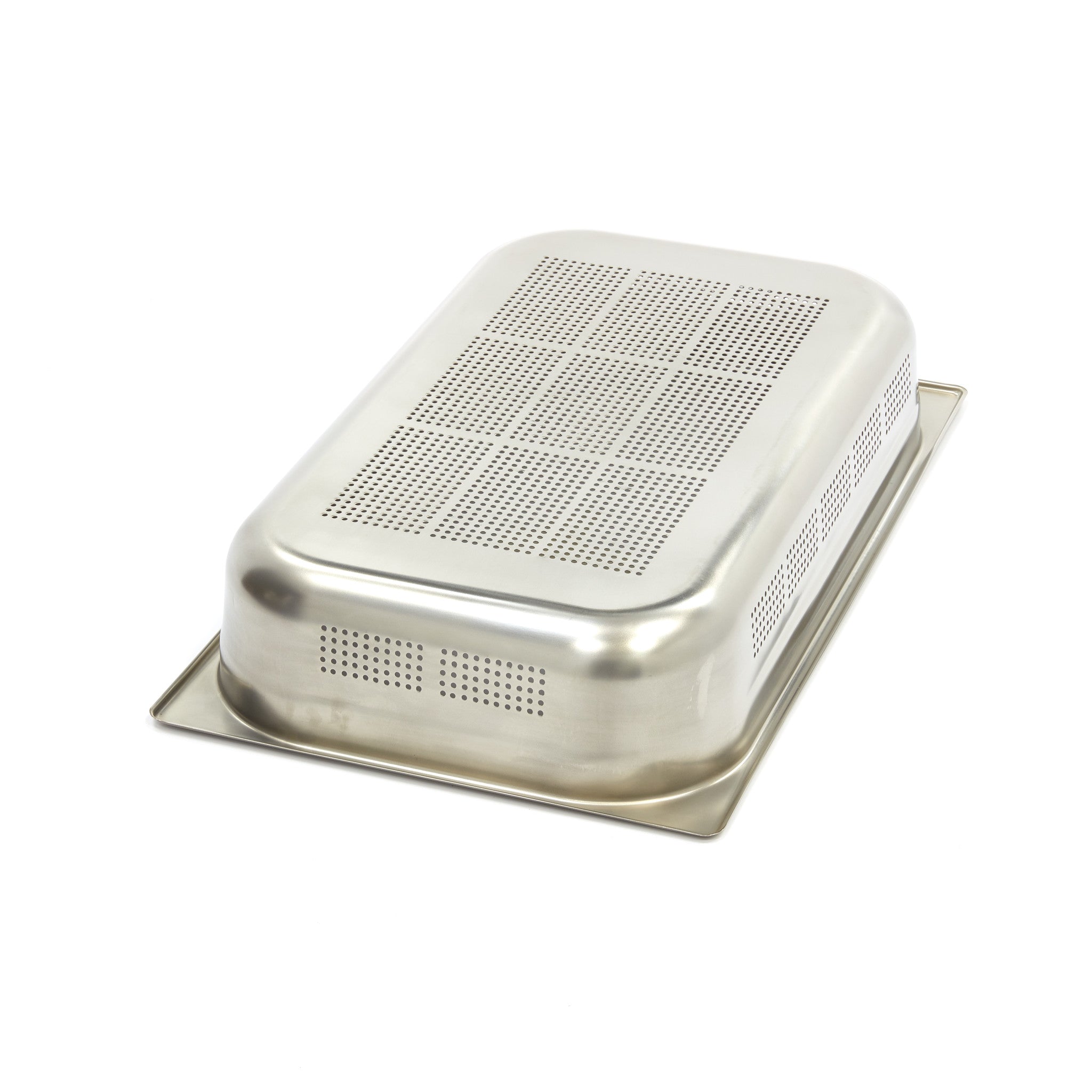 Gastronorm beholder - 3 stk - 1/1 GN - 10 cm dyb - Rustfrit stål - Perforeret