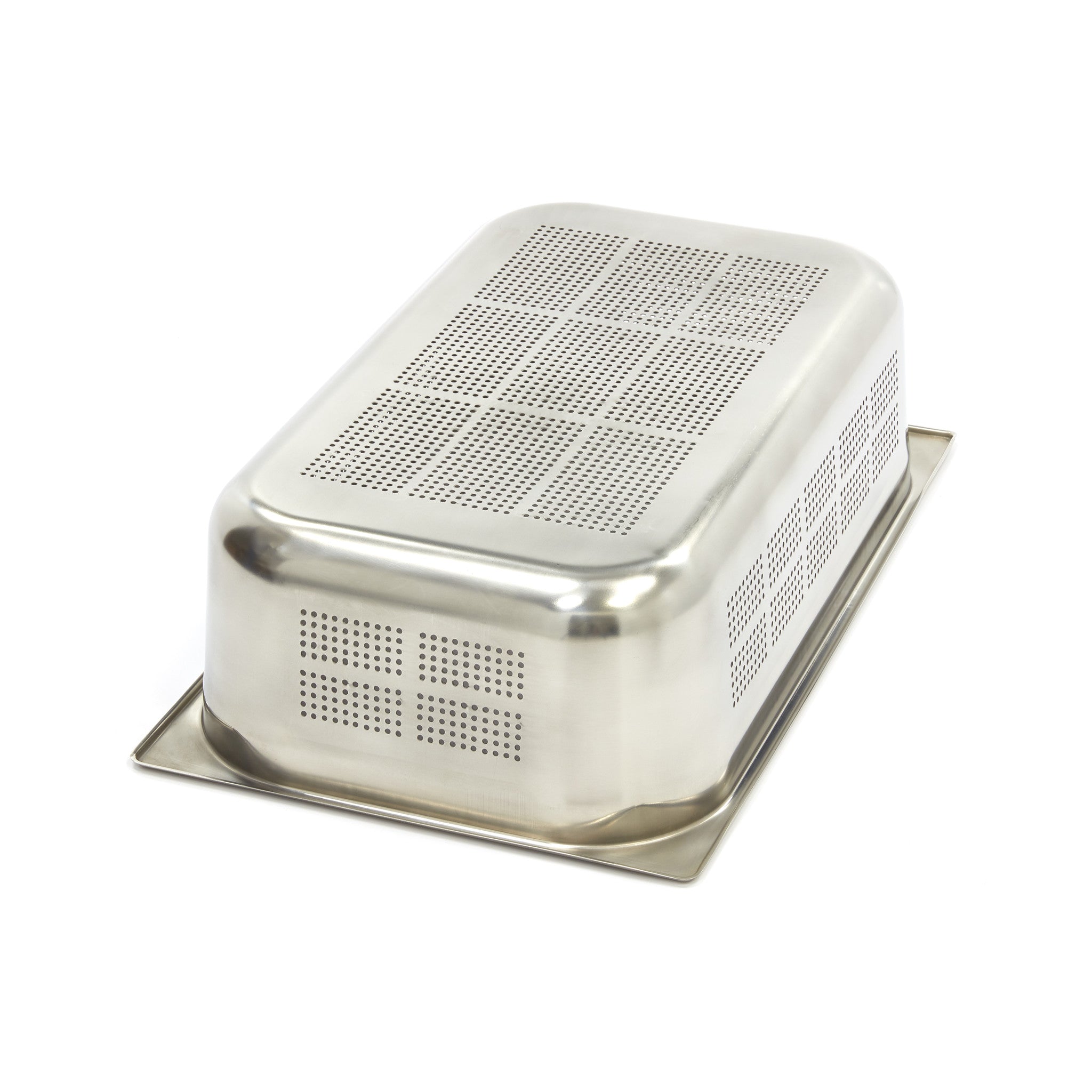 Gastronorm beholder - 3 stk - 1/1 GN - 3 stk - 15 cm dyb - Rustfrit stål - Perforeret