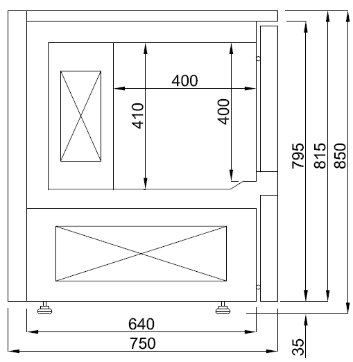 Blæstkøler Pro Line - 5 x GN 1/1