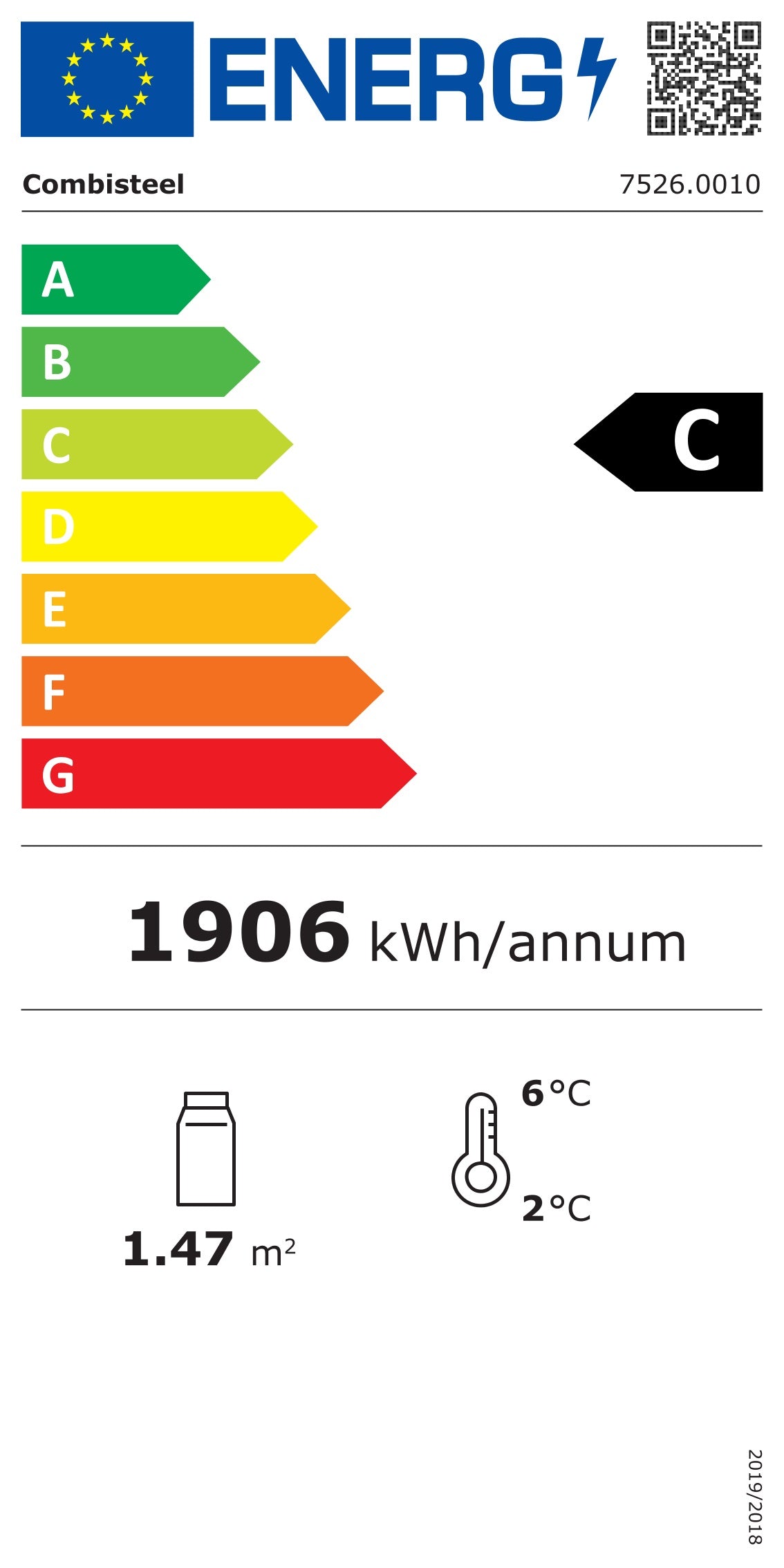 Displaykøleskab - 2 skydedøre - 750 liter