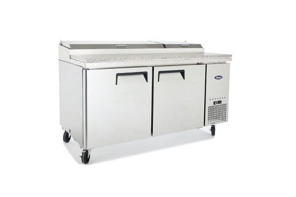 Saladette - 2 låger - Inklusive 9 x 1/3 GN beholdere, 100 mm dyb