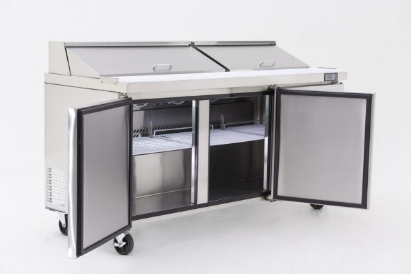 Saladette - 3 låger - Inkl. 9 x 1/3 GN GN beholder / låg 100mm dyb