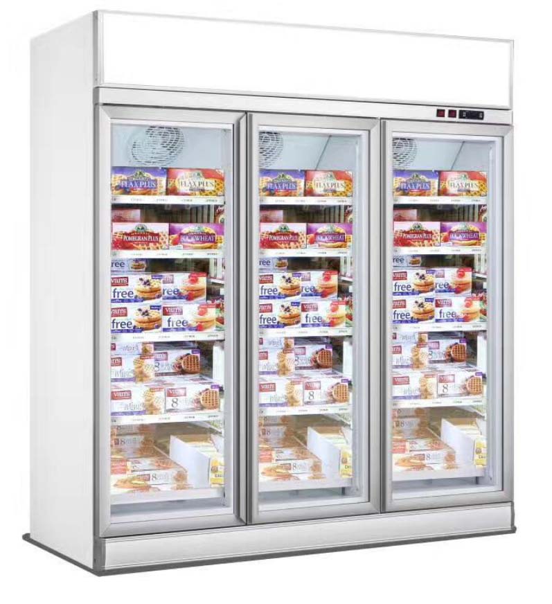 Køleskab - 3 glasdøre - Med topskilt - 1530 liter