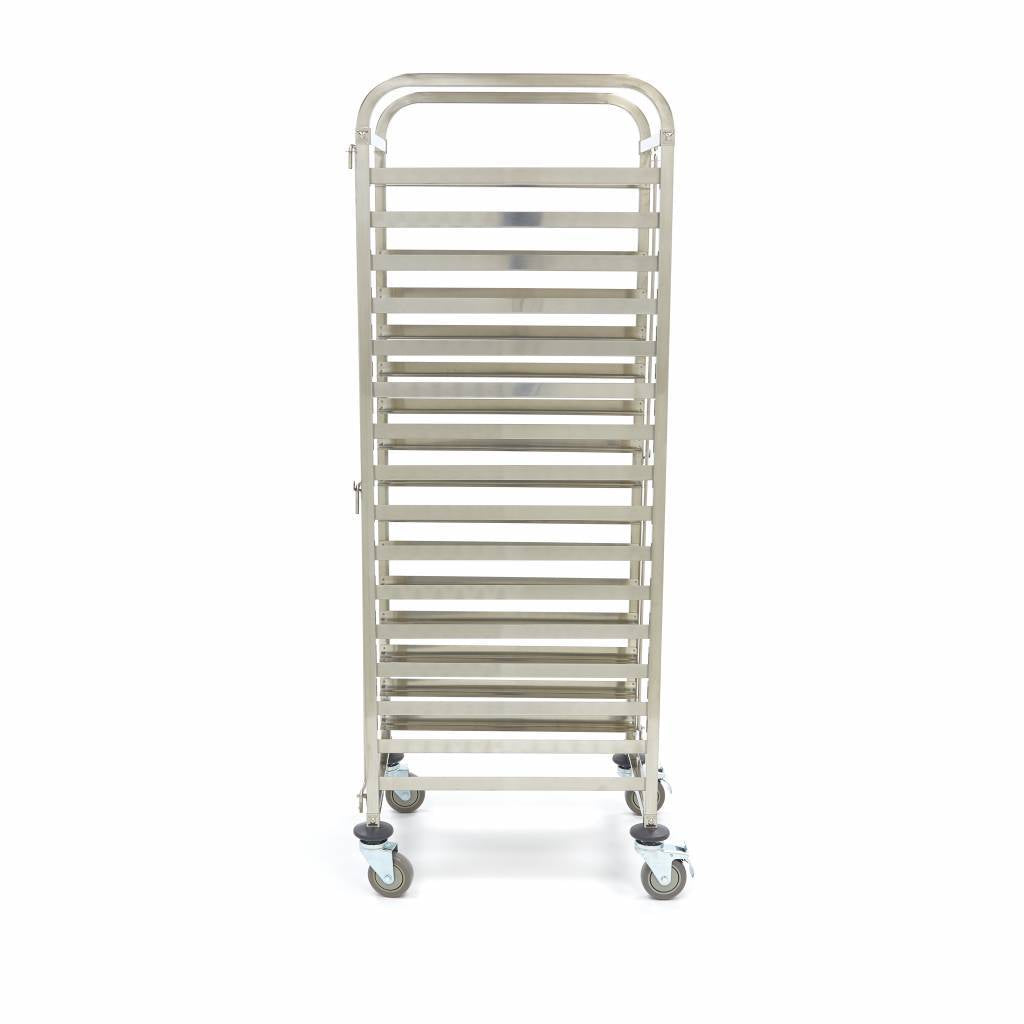 Stikvogn - Rustfrit stål - 400x600 mm - 16 stik